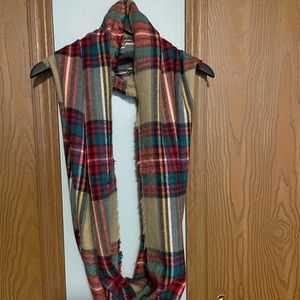 Plaid Fleece Infinity Scarf Women’s